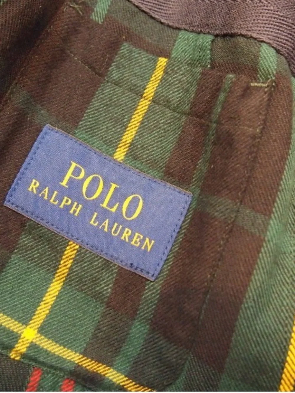 Ralph Lauren Dark Green Plaid Sport Coat with Yellow & Red Windowpane